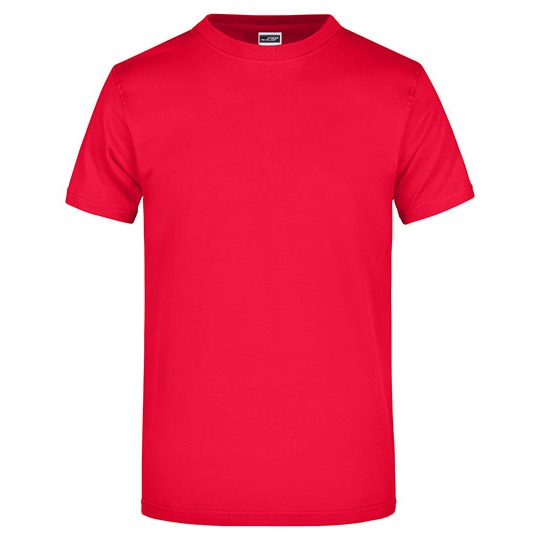 T-shirt Klasyczny Bawelniany JN002 - Red