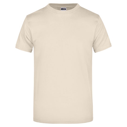 T-shirt Klasyczny Bawelniany JN002 - Stone