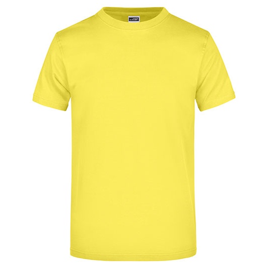 T-shirt Klasyczny Bawelniany JN002 - Yellow