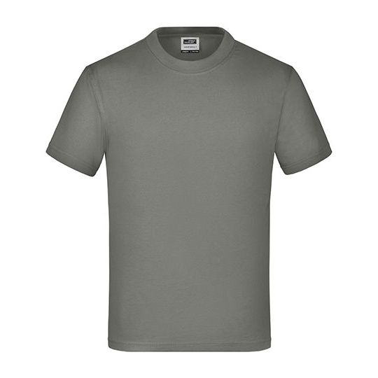 Koszulka Dziecięca Klasyczna Bawełniana JN019 - Dark Grey (Solid)