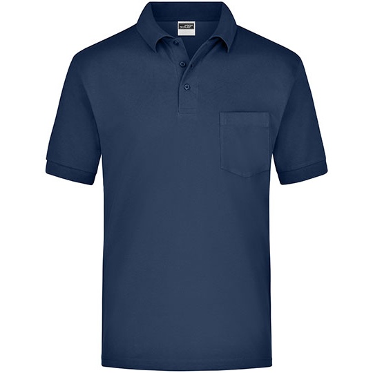 Koszulka Polo Meska Melange JN026 - Navy
