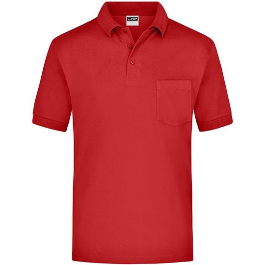 Koszulka Polo Męska Melange JN026 - Red