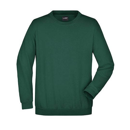 Bluza Klasyczna Bawelniana JN040 - Dark Green