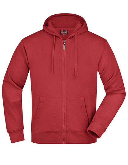 Bluza z kapturem Meska Rozpinana Bawelniana JN042 - Red