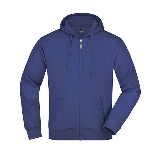 Bluza z kapturem Męska Rozpinana Bawełniana JN042 - Royal