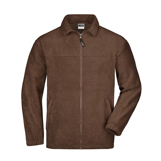Bluza Polarowa Zapinana na Zamek JN044 - Brown