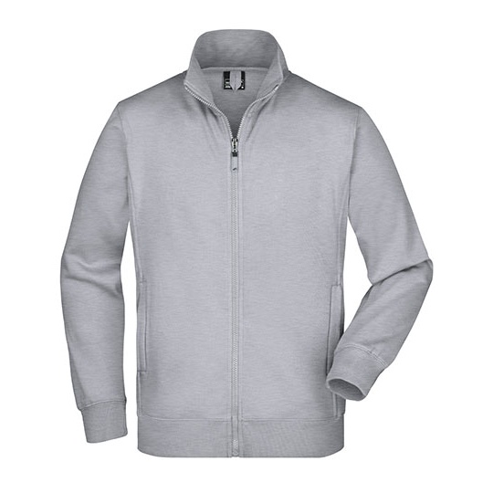 Męska kurtka polarowa z zamkiem JN046 - Grey Heather