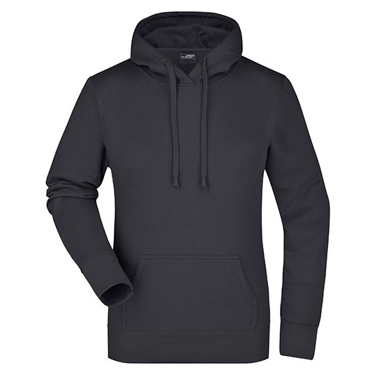 Bluza Damska z Kapturem Komfortowa JN051 - Black