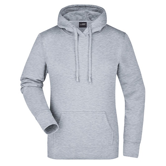 Bluza Damska z Kapturem Komfortowa JN051 - Grey Heather