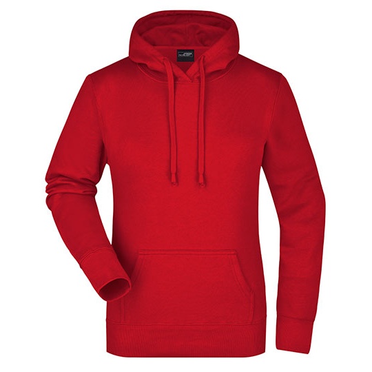 Bluza Damska z Kapturem Komfortowa JN051 - Red
