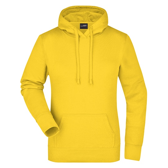 Bluza Damska z Kapturem Komfortowa JN051 - Sun Yellow