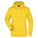 Bluza Damska z Kapturem Komfortowa JN051 - Sun Yellow