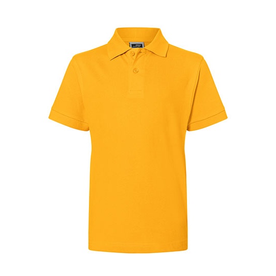 Koszulka Polo Dziecieca Klasyczna JN070K - Gold Yellow