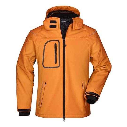 Kurtka Męska Zimowa Softshell JN1000 - Orange