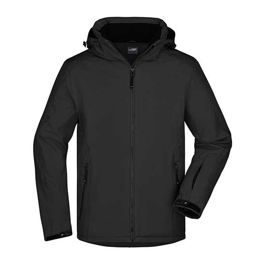 Kurtka Softshell Męska Wiatroodporna JN1054 - Black