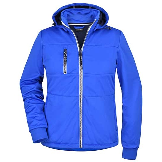 Damska kurtka softshell slim JN1077 - Nautic Blue & Navy