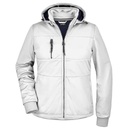 Kurtka Damska Softshell Hybrydowa Ocieplana JN1077 - White & Navy