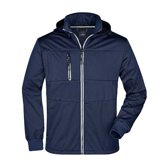 Kurtka Meska Softshell Ocieplana Wiatroodporna JN1078 - Navy