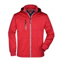 Kurtka Męska Softshell Ocieplana Wiatroodporna JN1078 - Red & Navy