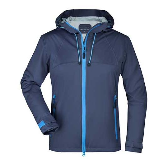 Kurtka Damska Slim Softshell JN1097 - Navy & Cobalt