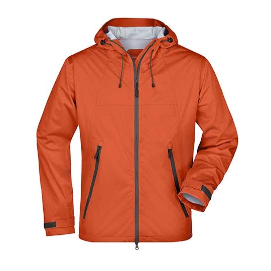 Kurtka Softshell Wiatroodporna Wodoodporna JN1098 - Dark Orange & Iron Grey