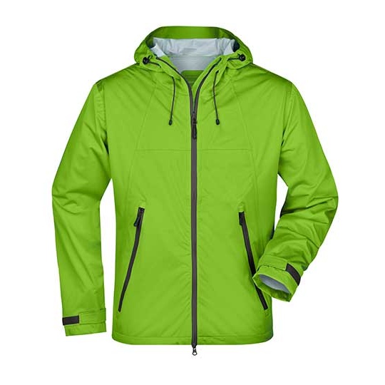 Męska kurtka softshell JN1098 - Spring Green & Iron Grey