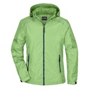 Kurtka Damska Przeciwdeszczowa Wodoodporna Odblaskowe Elementy JN1117 - Spring Green & Navy