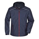 Kurtka Męska Lekka Przeciwdeszczowa JN1118 - Navy & Red