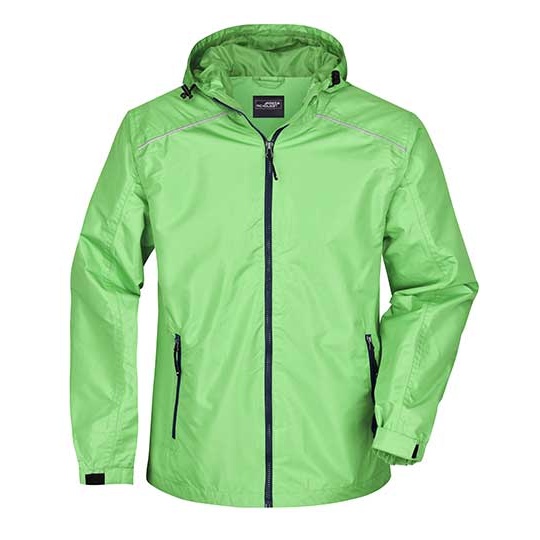 Kurtka Męska Lekka Przeciwdeszczowa JN1118 - Spring Green & Navy