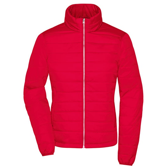 Kurtka Damska Pikowana Lekka Ocieplana JN1119 - Red