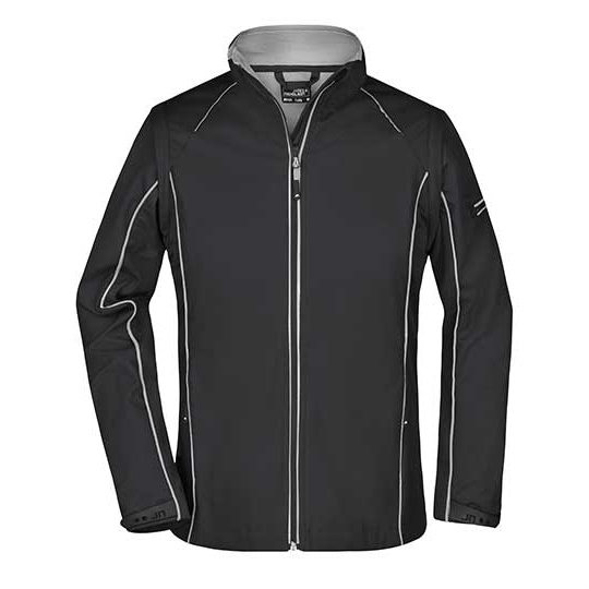 Kurtka Damska Softshell 2 w 1 JN1121 - Black & Silver (Solid)