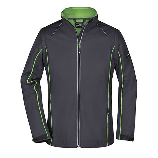 Kurtka Damska Softshell 2 w 1 JN1121 - Iron Grey & Green