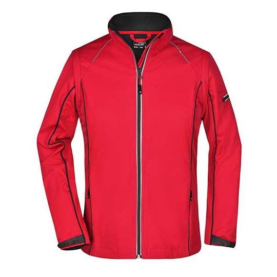 Damska kurtka softshell 2 w 1 JN1121 - Red & Black