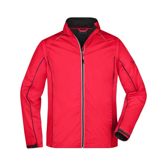 Kurtka Meska Softshell 2w1 Wodoodporna JN1122 - Red & Black