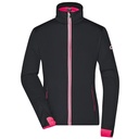 Kurtka Damska Softshell JN1125 - Black & Light Red