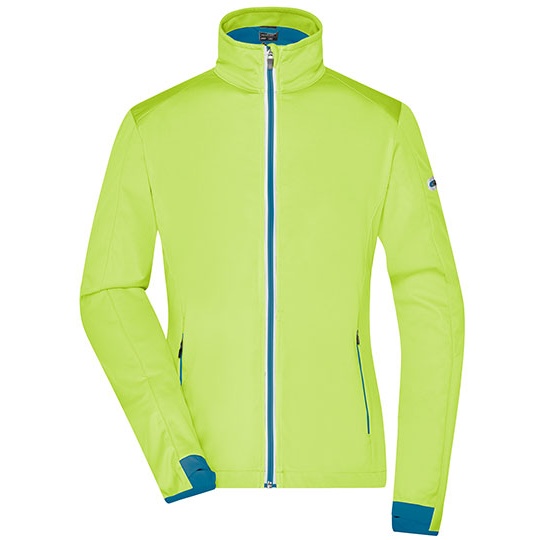 Kurtka Damska Softshell JN1125 - Bright Yellow & Bright Blue