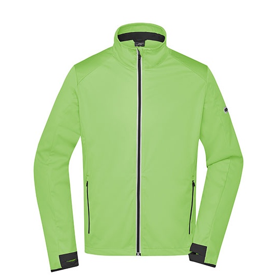 Kurtka Softshellowa Meska JN1126 - Bright Green & Black