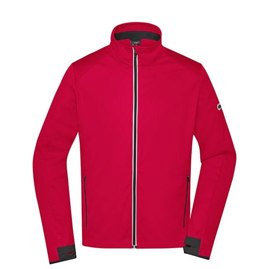 Kurtka Softshellowa Meska JN1126 - Light Red & Black
