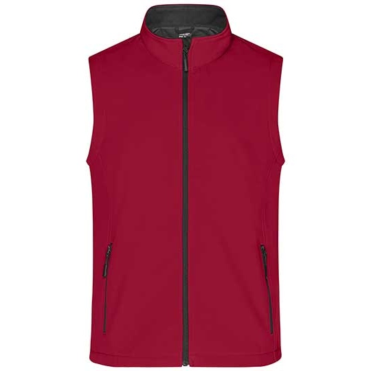 Kamizelka Męska Softshell JN1128 - Red & Black