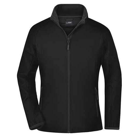 Kurtka Damska Softshell Slim JN1129 - Black & Black