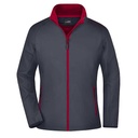 Kurtka Damska Softshell Slim JN1129 - Iron Grey & Red