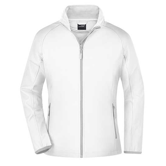 Damska kurtka softshell slim JN1129 - White