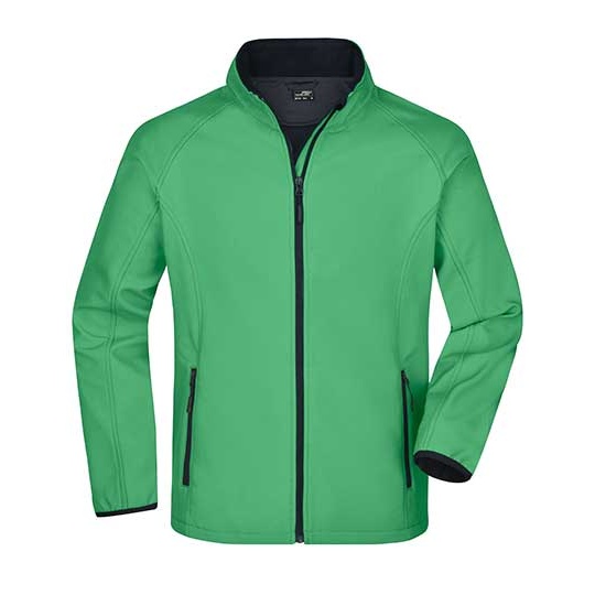 Kurtka Meska Softshell JN1130 - Green & Navy
