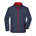 Kurtka Męska Softshell JN1130 - Iron Grey & Red