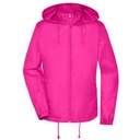 Kurtka Damska Slim Przeciwdeszczowa JN1131 - Bright Pink