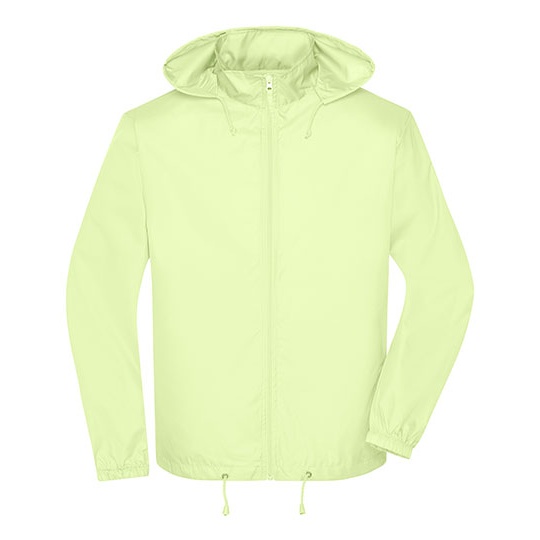 Kurtka Meska Wiatroszczelna z Kapturem JN1132 - Bright Yellow