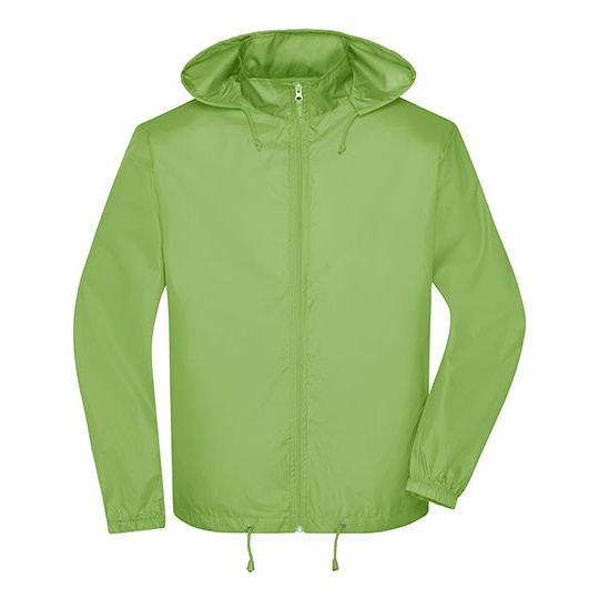 Kurtka Meska Wiatroszczelna z Kapturem JN1132 - Spring Green