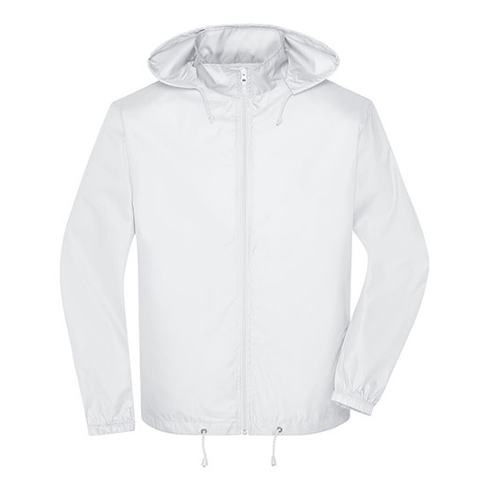 Męska kurtka wiatroszczelna JN1132 - White