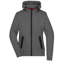 Damska kurtka z kapturem JN1143 - Dark Melange