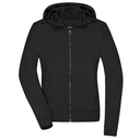 Kurtka Damska Softshellowa z Kapturem JN1145 - Black & Black